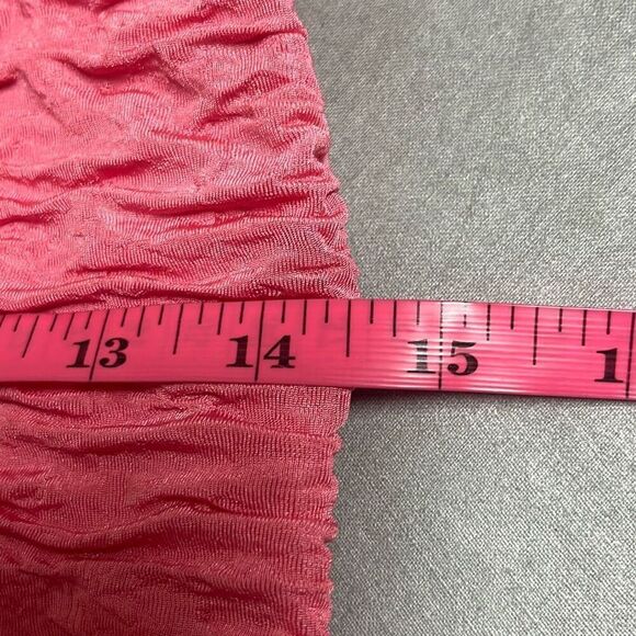 Skinwear Pink Ruched Texture Bodycon Mini Dress Size 10 Party Cocktail Sexy Date - Picture 10 of 11